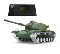 RCARTOYRTR RC Tank, 1:16 2.4G RC M60A3 American Infrared Combat Tank Model that Shoots BBs, Simulation Military Vehicle with Lights&Sounds&Smoke, and Toys for RC Hobbyist
