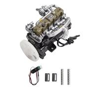 RCARTOYRTR Vintage Diesel Engine Model Kit, 1:10 Resin Inline Four-Cylinder Functional Internal Combustion Engine Model for RC Crawlers, Physical Science Education Kit Gift for Adults (Assembled)