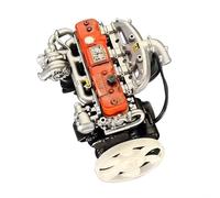 RCARTOYRTR Vintage Diesel Engine Model Kit, 1:10 Resin Inline Four-Cylinder Functional Internal Combustion Engine Model for RC Crawlers, Physical Science Education Kit Gift for Adults (Assembled)