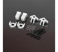 RCAWD 7075 Front C Hub Carrier & Steering Knuckle Arm & Rear Stub Axle Carrier for Losi LMT 1/18 Upgrades Parts #LOS214041#LOS214043