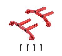 RCAWD Aluminum Alloy Body Mount Set for 1-10 Arrma 3s Blx&Mega550 Granite(Red)
