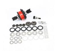 RCAWD Aluminum Alloy Front/Rear Metal Diff Combo Complete w/40crmo Main Diff Gear Spur Gear 43T Spiral & Main Input Gear, 10T Spiral Cut for ARRMA 1/7 1/8 6S EXB Hopups Upgrade Parts