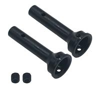 RCAWD Arrma Kraton Wheel Axle 8x44.5mm AR310590 for 1/7 Arrma 6s Kraton Notorious Outcast Typhon Talion Infraction Limitless Felony #45 steel Upgraded Parts 2pcs（Black）