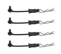 RCAWD Body Clip Retainers for Arrma 1/10 3S/Mega 4Pcs Black