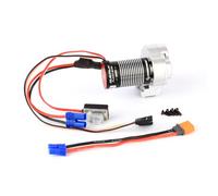 RCAWD Center Gear Transmission Set with Hobbywing QUICRUN Fusion Mini16 Brushless Motor for Axial UTB18 Capra 4WD & 4WS Upgrades, Electric Motor & Gearbox Housing with Steel Gears RC Motor