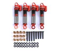 RCAWD CR18P Shocks Oil Type for Hobby Plus 1/18 CR18P Rock Van & Trail Hunter Front Rear Shock Upgrade Parts Red