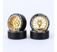RCAWD Drift Wheel Tire Set for 1/28 Mini-Z AWD AMZ Mini-Q AMR GLA DRZ Mini-D IW04M Wltoys XRX BZ IW05 IW06 Upgrades,No More Glue Parts 27mm Diam Yellow