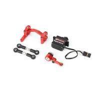 RCAWD for ARRMA Mojave Grom & for Losi Nascar 1.2kg Higher Torque Gear Servo & Steering & Servo Saver Set & Tie Rod Links Upgrades Part Red