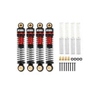 RCAWD Front and Rear Shock Absorbers 47mm Oil Filled For 1/18 HOBBYPLUS 4WD Crawlers Upgrades Parts（Red）