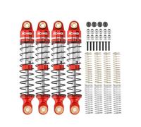 RCAWD Front and Rear Shock Absorbers 58mm 65mm For 1/18 HOBBYPLUS 4WD Rock Crawlers Upgrades Replacement Parts（Red）