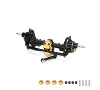 RCAWD Front Portal Axle Housing & Steel Gears For Axial 1-24 SCX24 Crawlers upgraded part（Black）