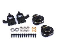 RCAWD Front Portal Axle Steering Counterweight Upgrade for HOBBYPLUS 1/18 CR18P Rock Van CR18P Trail Hunter CR18P Rock Van EVO CR18P EVO Harvest CR18P EVO Trail Hunter Parts (Black)