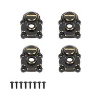 RCAWD Full Brass Front/Rear Portal Housing Gear Cover 22g for FMS Fcx24 1-24 Crawlers Black