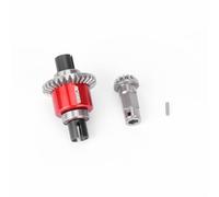 RCAWD NO Oil-Spill Rear Diff Set, 30T Main RC Differential 0.8Mod & 12T Input Gear, for ARRMA Typhon Granite Mojave Grom, 30KcSt Oil Filled Upgrade Parts Red