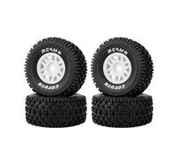 RCAWD Pre-Glued Tires 4Pcs for Arrma 1/16 Mojave Grom White