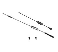 RCAWD RC car Antenna,11.4" & 6.8" Metal RC Antenna for 1/10 Scale RC Crawler Decoration Accessories,RC Antenna for TRX-4 TRX4 Ford Bronco D90 D110 Tamiya CC01 Axial SCX10 90046 2Pcs/set