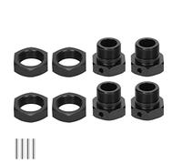 RCAWD Wheel Hex & Wheel Nut 24mm for KRATON 8S & Outcast 8S Upgrades,Wheel Hub Adaptor for 1/5 ARRMA 8S Parts #ARA310928#ARA310929 Black