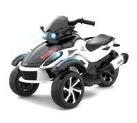 RCB 12V Electric Motorbike Kids, Ride on Motorcycle with 2 Motors, 4km/h Speed, LED Lights, USB, Multi-Types of Music for Early Education, the Best Kids Motorbike Electric for 3-8 Years