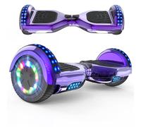 RCB Hoverboards for Kids and Adults 6.5 inch, Hoverboards with Bluetooth - Speaker - Colorful LED Lights, Hover Board Gift for Kids and Teenager