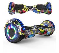 RCB Hoverboards for Kids and Adults 6.5 inch, Hoverboards with Bluetooth - Speaker - Colorful LED Lights, Hover Board Gift for Kids and Teenager