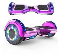 RCB Hoverboards for Kids and Adults 6.5 inch, Hoverboards with Bluetooth - Speaker - Colorful LED Lights, Hover Board Gift for Kids and Teenager