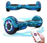 RCB Hoverboards for Kids and Adults 6.5 inch, Hoverboards with Bluetooth - Speaker - Colorful LED Lights, Hover Board Gift for Kids and Teenager