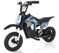 RCB R9X PRO Kids Ride On Motorcycle, Electric Motorbike with 350W Motor, 6.2/9.3/15.5mph Speed Modes & 9.94Miles Long Range, Ambient lighting, Dual Suspension, 12" Motor Cross for Kids Aged 4+