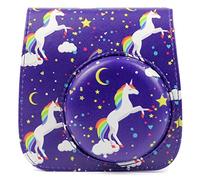 RCBCPLGLNK Camera Accessories Unicorn PU Leather Instant Camera Shoulder Bag Protective Case Protective Case Bag Fit For Fujifilm Mini 9 8 camera bag(A)