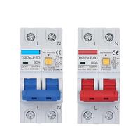 RCBO 6KA Type A 10A 16A 32A 40A 63A 30mA 2P Residual Current Circuit Breaker With Over Current and Leakage Protection(2P TYPE AC 220V,20A)