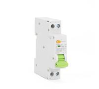 RCBO C Curve B Curve Type AC 6KA 18mm 16A 25A 10mA 30mA Residual Current Circuit Breaker With Over Current & Leakage Protection 1Pcs(10mA,B20)