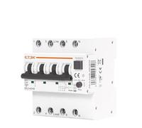 RCBO Residual Circuit Breaker Over Current Leakage Protection Type AC 1P+N 3P+N 2P 4P 63A 30mA EKL5(40A)