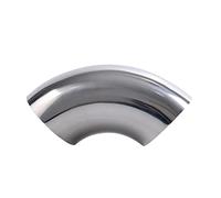 RCCT 2 Inch Stainless Steel Pipe Elbow 90 Degree - SS304 Mandrel Bend Diameter 51 mm - Exhaust Welding Elbow - Polished - 2 Inch Exhaust Elbow (90 Degree, 2.0 Inch)