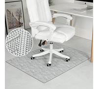RccugmatS Chair Mat for Hardwood & Tile Floor, 36" x 48" Heavy Duty Office Chair Mat for Rolling Chairs Easy Glide, Anti Slip, Non-Curve, Floor Protector for Home Office, Diamond Gray