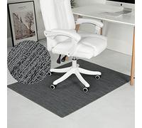 RccugmatS Chair Mat for Hardwood & Tile Floor, 47" x 52" Heavy Duty Office Chair Mat for Rolling Chairs Easy Glide, Anti Slip, Non-Curve, Floor Protector for Home Office, Gray