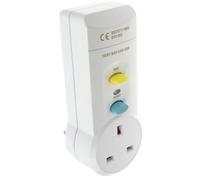 kenable RCD 13 Amp UK Mains Socket Plug Power Adapter with Test & Reset Button