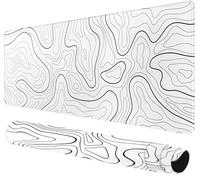 Rcege Large Gaming Mouse Pad Extended Desk Mat with Non Slip Stitched Edge