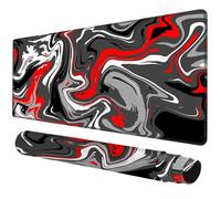 Rcege Large Gaming Mouse Pad Extended Desk Mat with Non Slip Stitched Edge