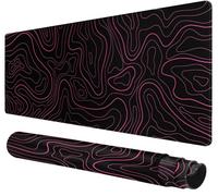 Rcege Large Gaming Mouse Pad Extended Desk Mat with Non Slip Stitched Edge