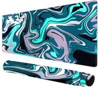 Rcege Large Gaming Mouse Pad Extended Desk Mat with Non Slip Stitched Edge