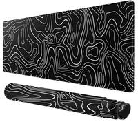 Rcege Large Gaming Mouse Pad Extended Desk Mat with Non Slip Stitched Edge | Waterproof Surface, Smooth Tracking, Keyboard & Mouse, Desk Office Use, Easy Clean, Durable Mouse Mat