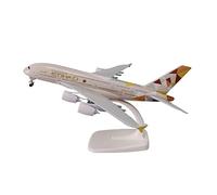 RCESSD copy airplane model 20cm For Air ETIHAD Airbus A380 Die Cast Airplane Model Alloy Aircraft With Wheels Landing Gear Collection