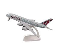 RCESSD copy airplane model 20cm For Qatar Airways A380 Airbus Alloy Die-Cast Airplane With Landing Gear Wheels Model Airplane Collection