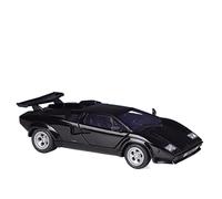 RCESSD scale car model 1:24 For Lamborghini Countach LP5000s Sports Car Metal Static Vehicle Die-cast Finished Model Car collect vehicles (Color : Black)