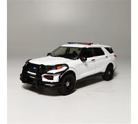 RCESSD scale car model 1:64 For Ford Explorer 2021 Police Car Model With Bumper Alloy Die-casting Model Car Decoration collect vehicles (Color : C)