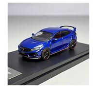 RCESSD scale car model 1:64 For Honda Civic FK8 Type R JDM Alloy Die-casting Finished Model Car Miniature Car Display collect vehicles (Color : Blue)