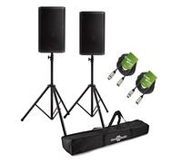 RCF ART 945-A 15" Active PA Speaker Bundle with Stands and Cables