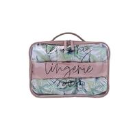 RCFJ b y K L A N D 3 - in - 1 Travel Storage Set: Clear PVC Lingerie Organizer with 3 Drawstring Laundry/Shoe Pouches, Multi - functional Travel Bag for Clothes, Toiletries, Vacation Essentials