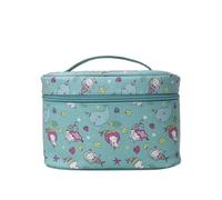 RCFJ b y K L A N D Cute Cartoon - Printed Makeup Bag, Portable Cosmetic Organizer for Travel & Daily Use, Small Toiletry Storage with Handle, Ideal for Skincare & Makeup Essentials only for Adult