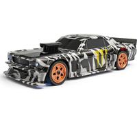 RCG Racing Mustang Hoonigan Micro Drift Remote Control Car - Black & White, Black,White