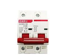RCGKNNMUZ 1pc DC 1000V Solar Mini Circuit Breaker Overload Protection Protector Switch 80A 100A 125A 2P DC1000V MCB PV Photovoltaic System(100A)
